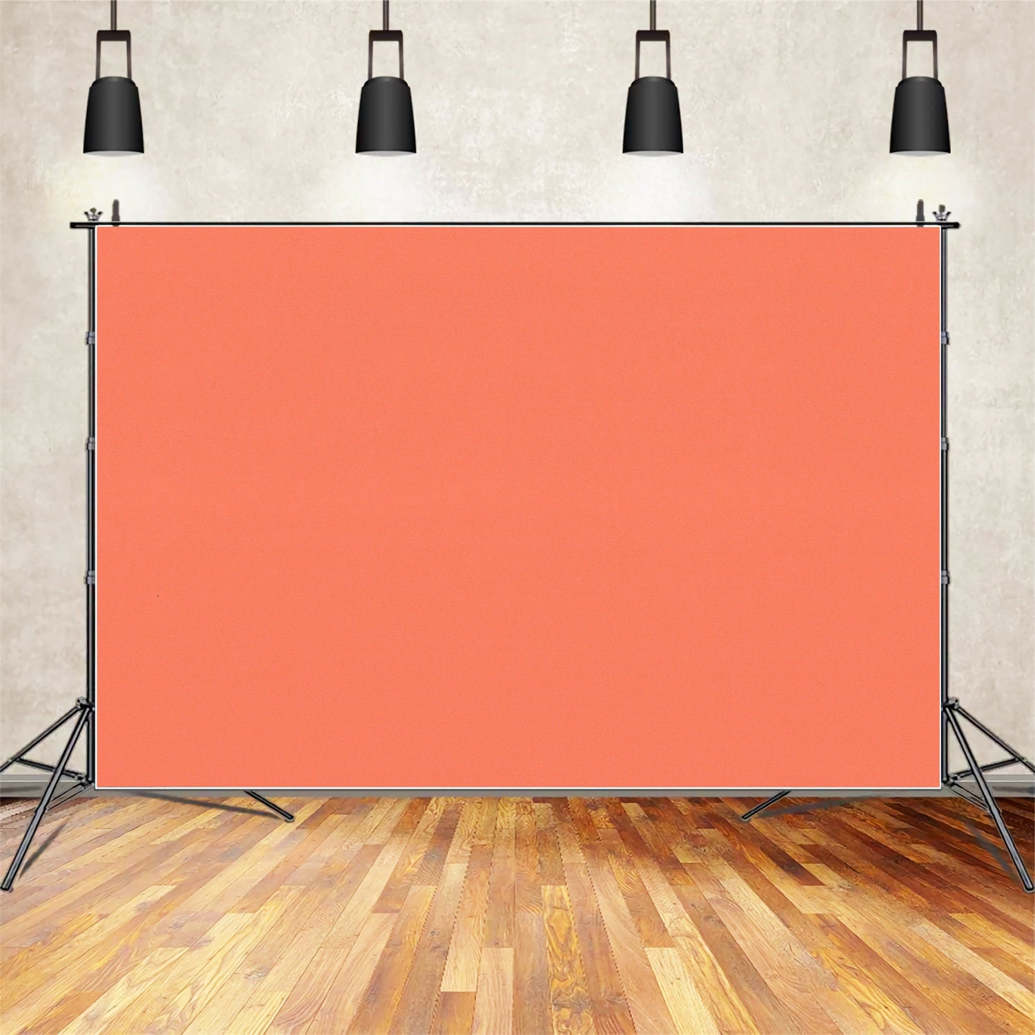 Orange Photography Backdrop Soft Coral Peach Backdrop GTY2-171