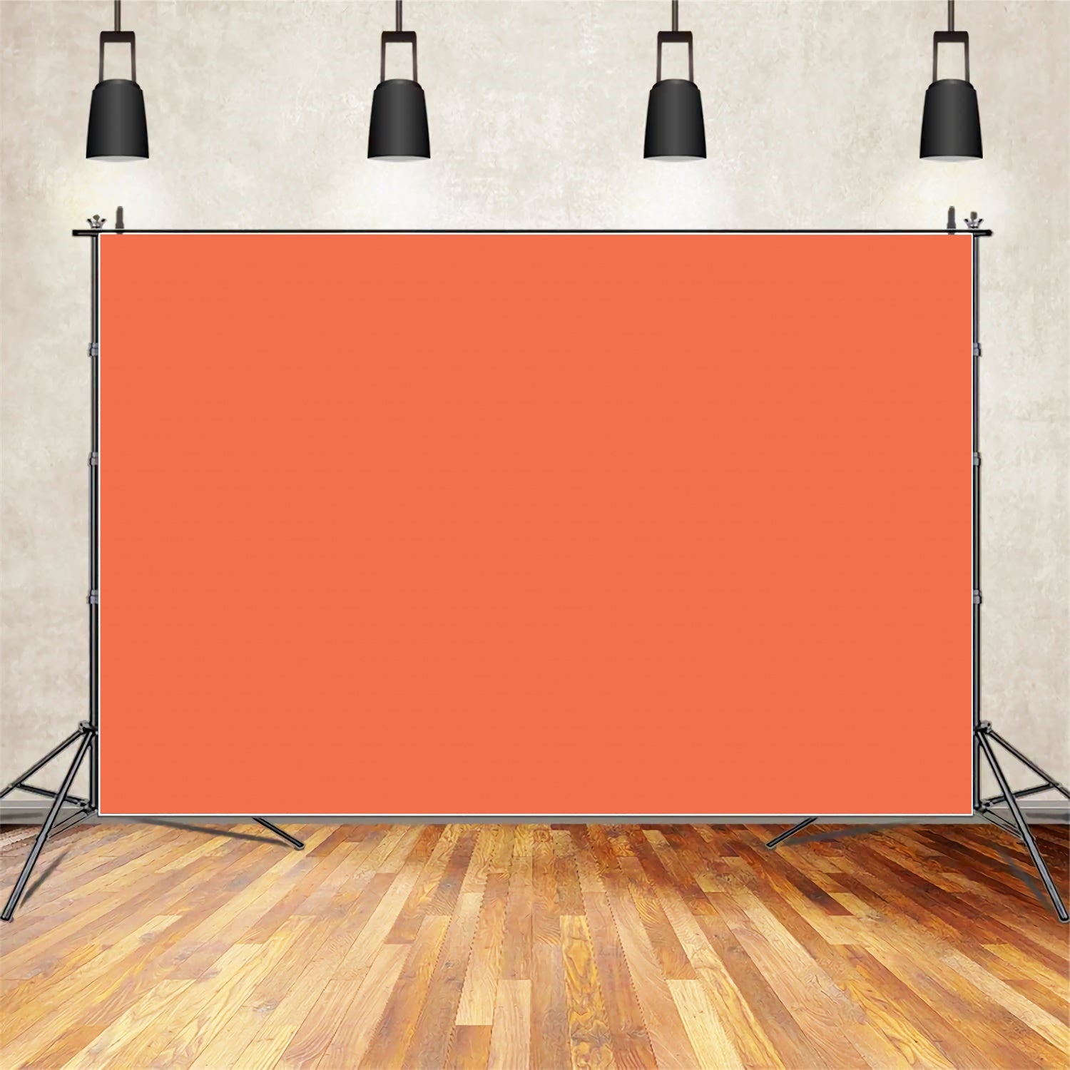 Orange Backdrops Bright Terracotta Solid Backdrop GTY2-172