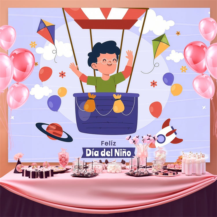 Mexican Children's Day Backdrop Flying High Adventure Backdrop GTY3-137
