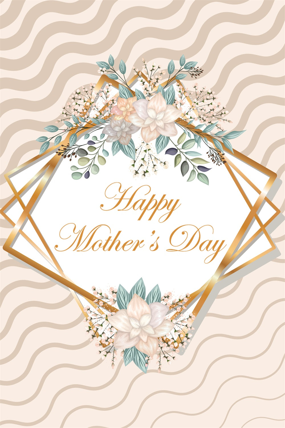 Backdrops For Mothers Day Sophisticated Cream Bloom Backdrop GTY3-165