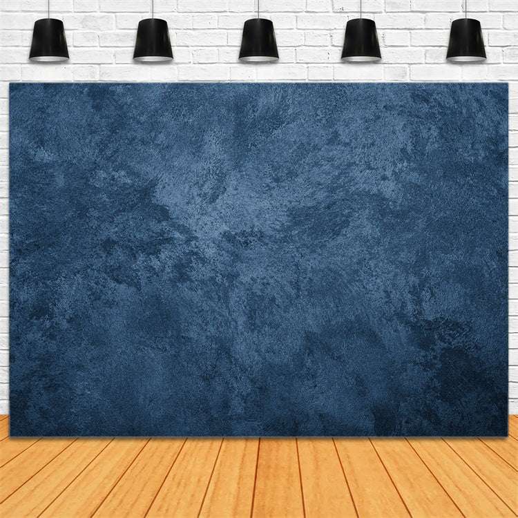 Blue Backdrop Midnight Blue Concrete Backdrop GTY3-366