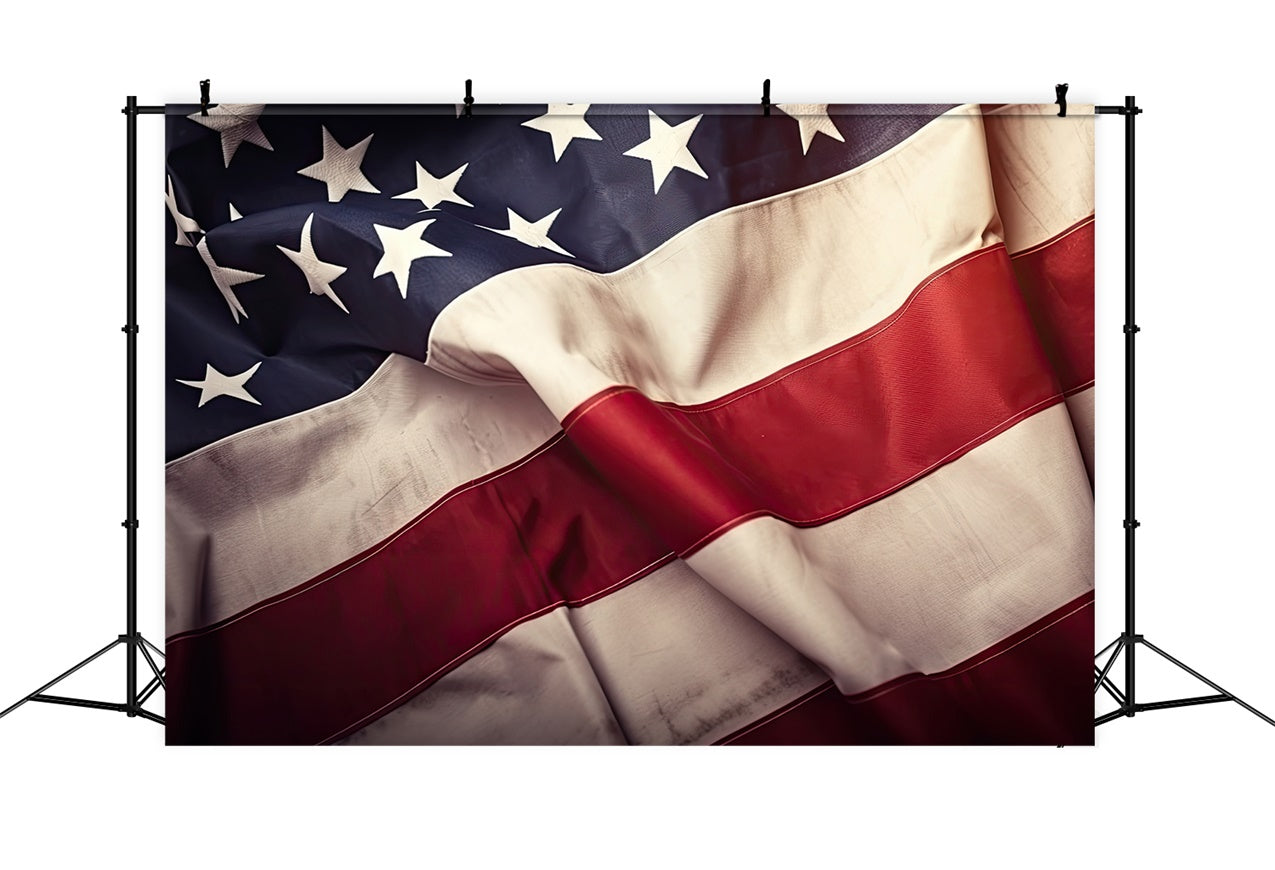 American Flag Backdrops Classic Stars Stripes Fabric Backdrop LXX1-175
