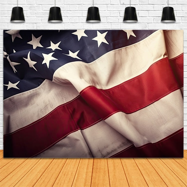 American Flag Backdrops Classic Stars Stripes Fabric Backdrop LXX1-175
