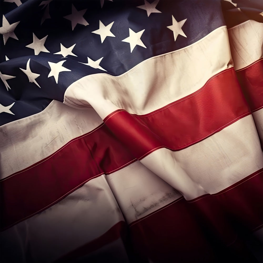 American Flag Backdrops Classic Stars Stripes Fabric Backdrop LXX1-175