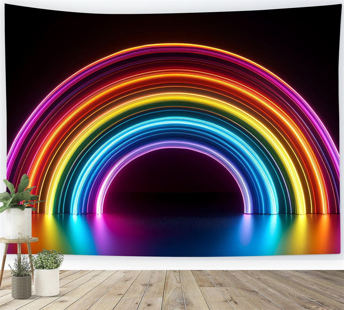 Pet Photo Backdrops Neon Archway Art Backdrop LXX1-289