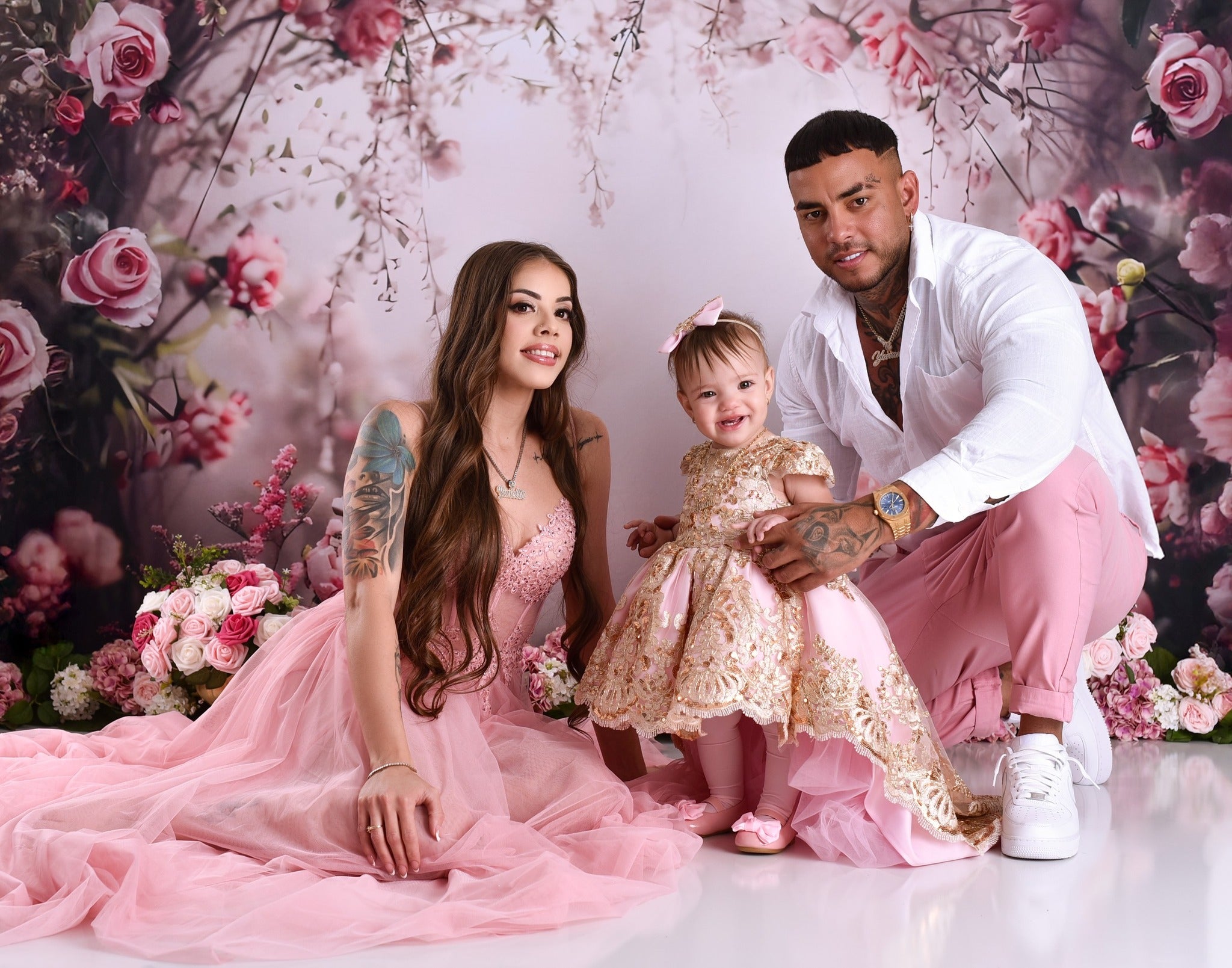 Spring Photography Backdrop Soft Blush Rose Misty Backdrop LXX2-50