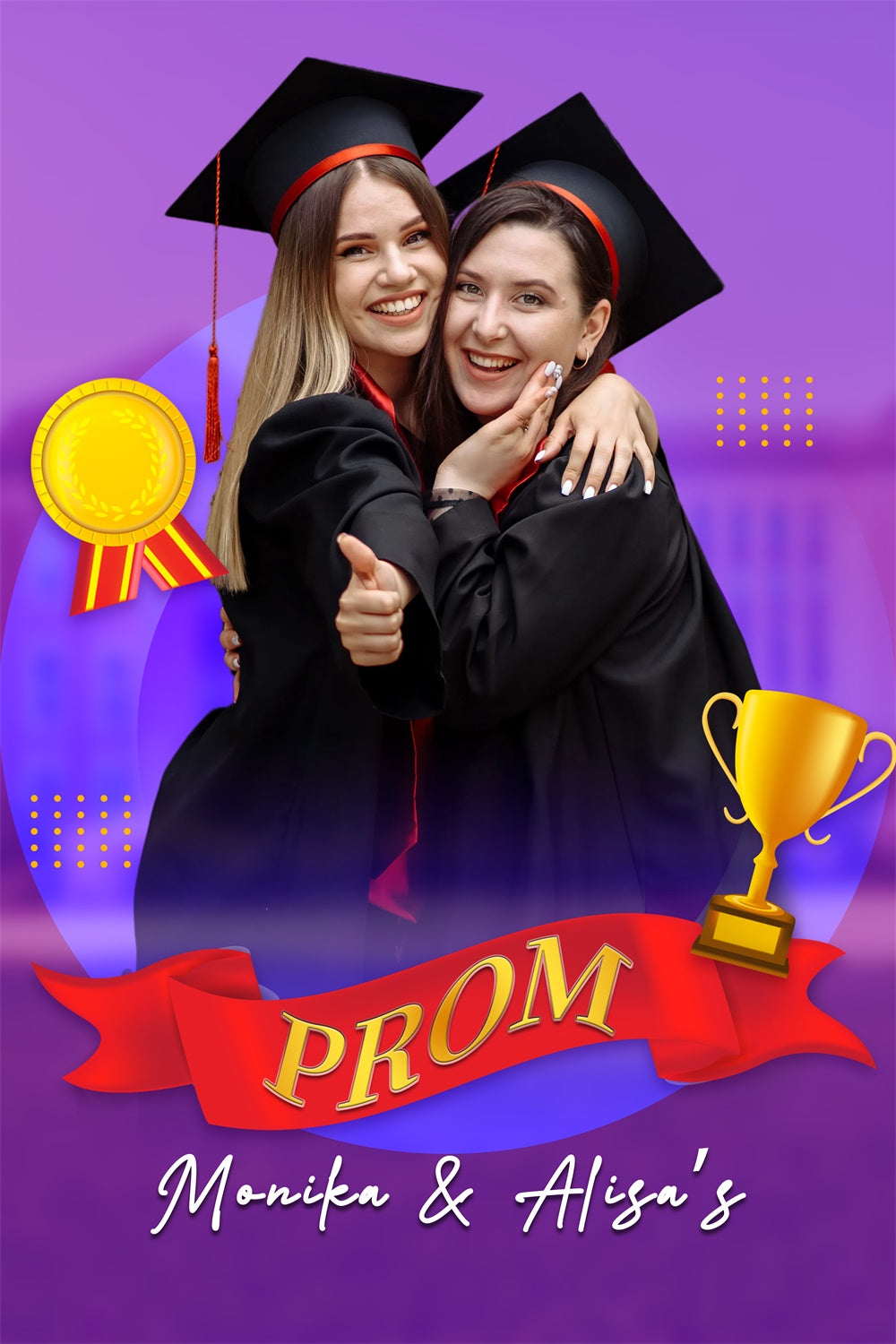 Prom Backdrop Ideas Victory Medal Graduation Party Custom Backdrop LXX3-149