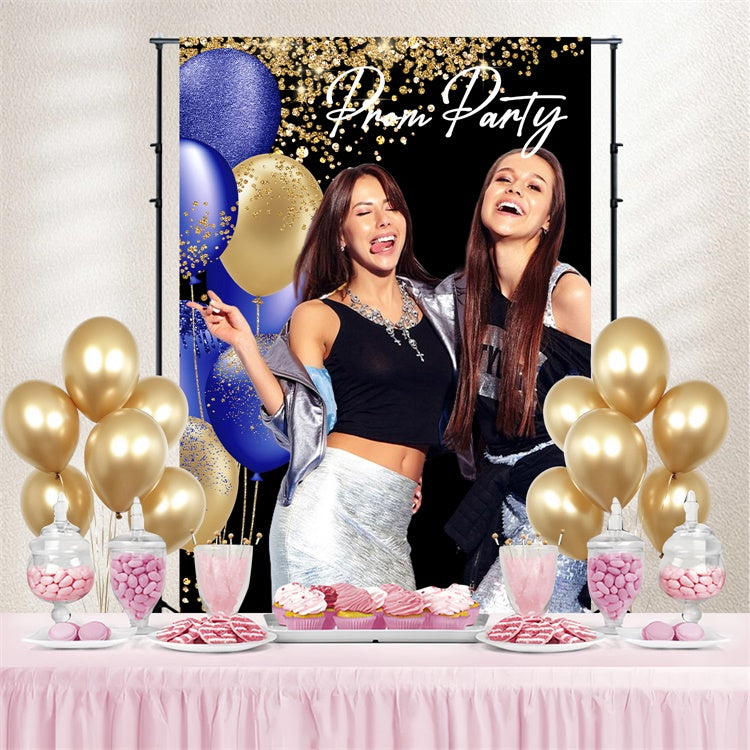 Prom Backdrop Sparkling Balloons Graduation Party Customized Backdrop LXX3-165