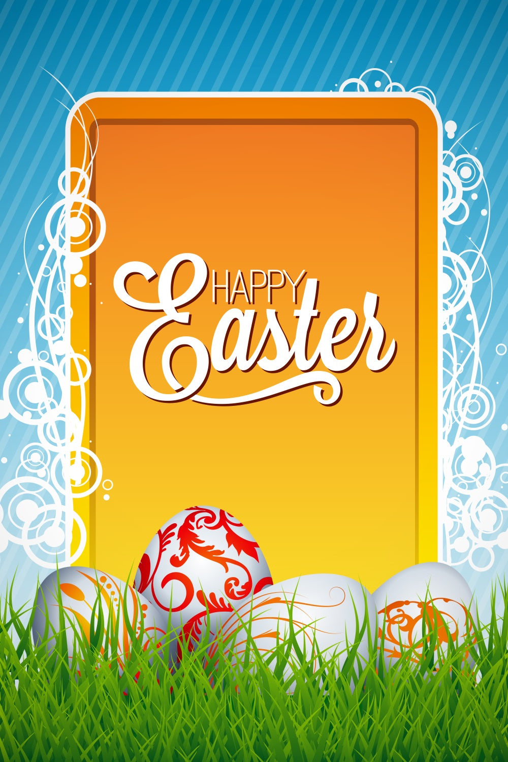 Easter Egg Backdrop Spring Egg Bright Customized Backdrop LXX3-98