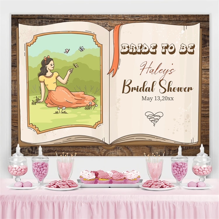 Backdrops For Bridal Shower Storybook Fantasy Custom Backdrop LXX4-123