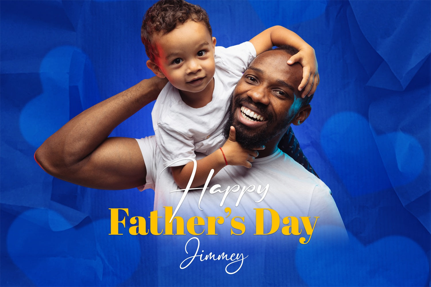 Backdrop Fathers Day Bold Blue Custom Backdrop LXX4-69