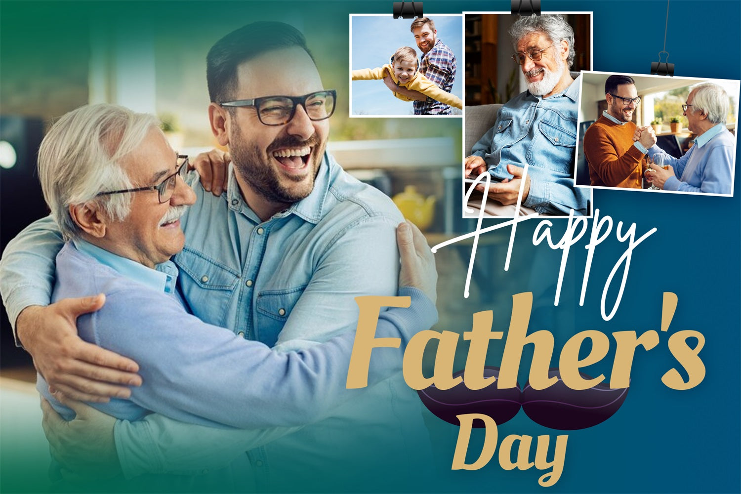 Happy Fathers Day Backdrop Cherished Memories Customized Backdrop LXX4-85
