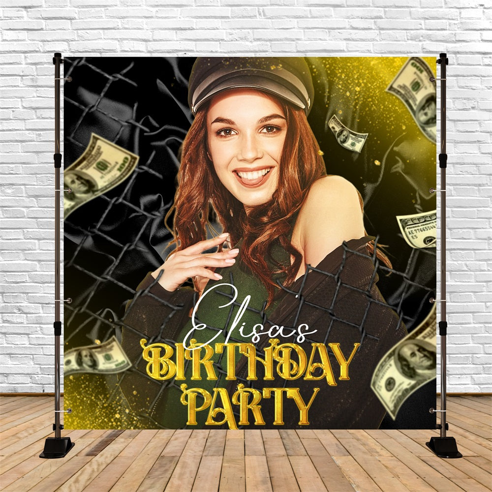 Custom Backdrop For Birthday Party Fortune Bash Backdrop LXX5-147