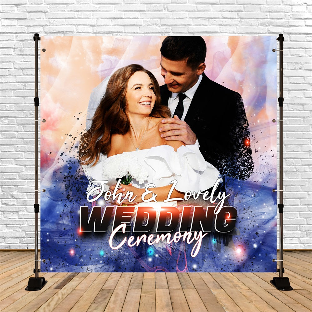 Wedding Backdrops For Photos Romantic Glow Custom Backdrop LXX5-195