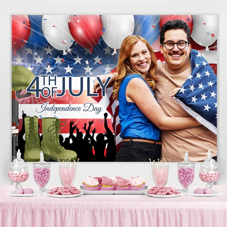 Independence Day Backdrops Military Tribute Customized Backdrop LXX5-63