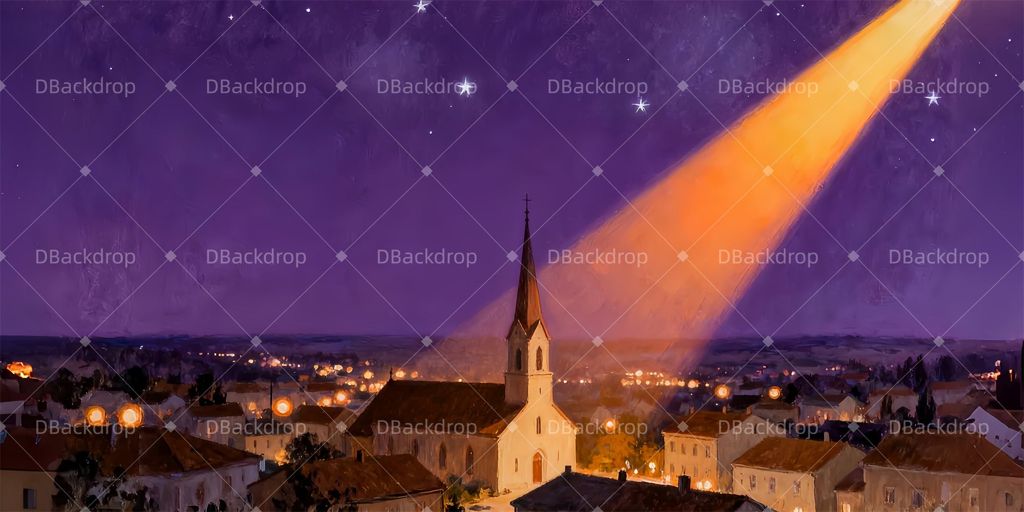 Movie Theater Backdrop American Town Theater Stage Backdrop LXX510-T12