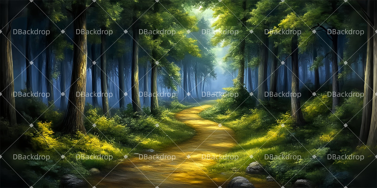 Forest Stage Backdrop Enchanted Forest Theater Backdrop LXX510-T53