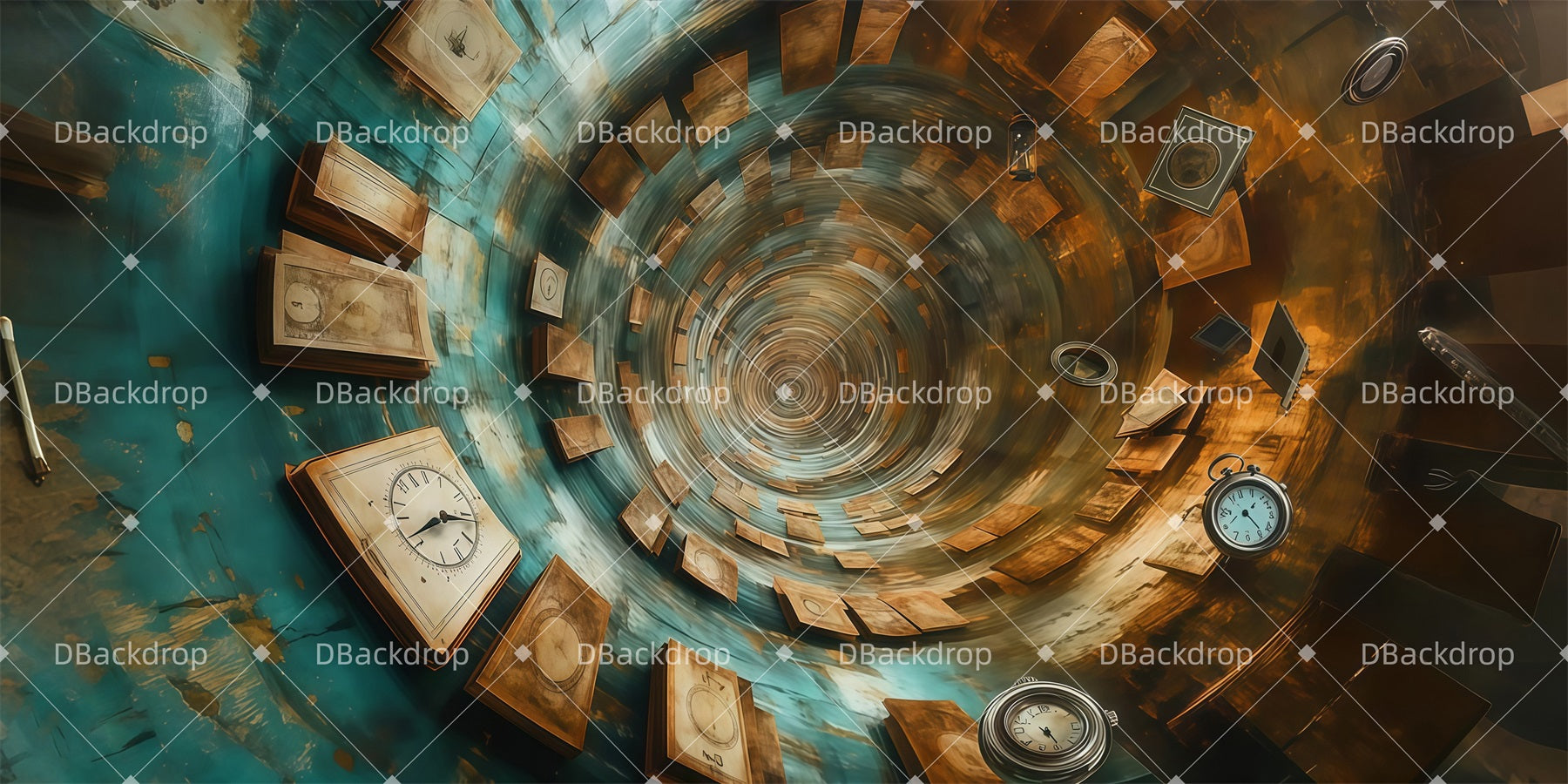 Stage Backdrops Time Spiral Tunnel Theater Backdrops For Sale LXX511-T123