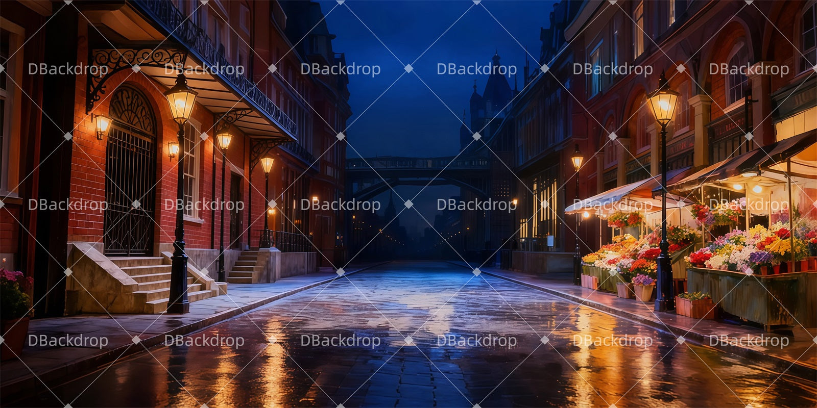 Stage Backdrops Covent Garden Street Backdrop For Theater LXX511-T13