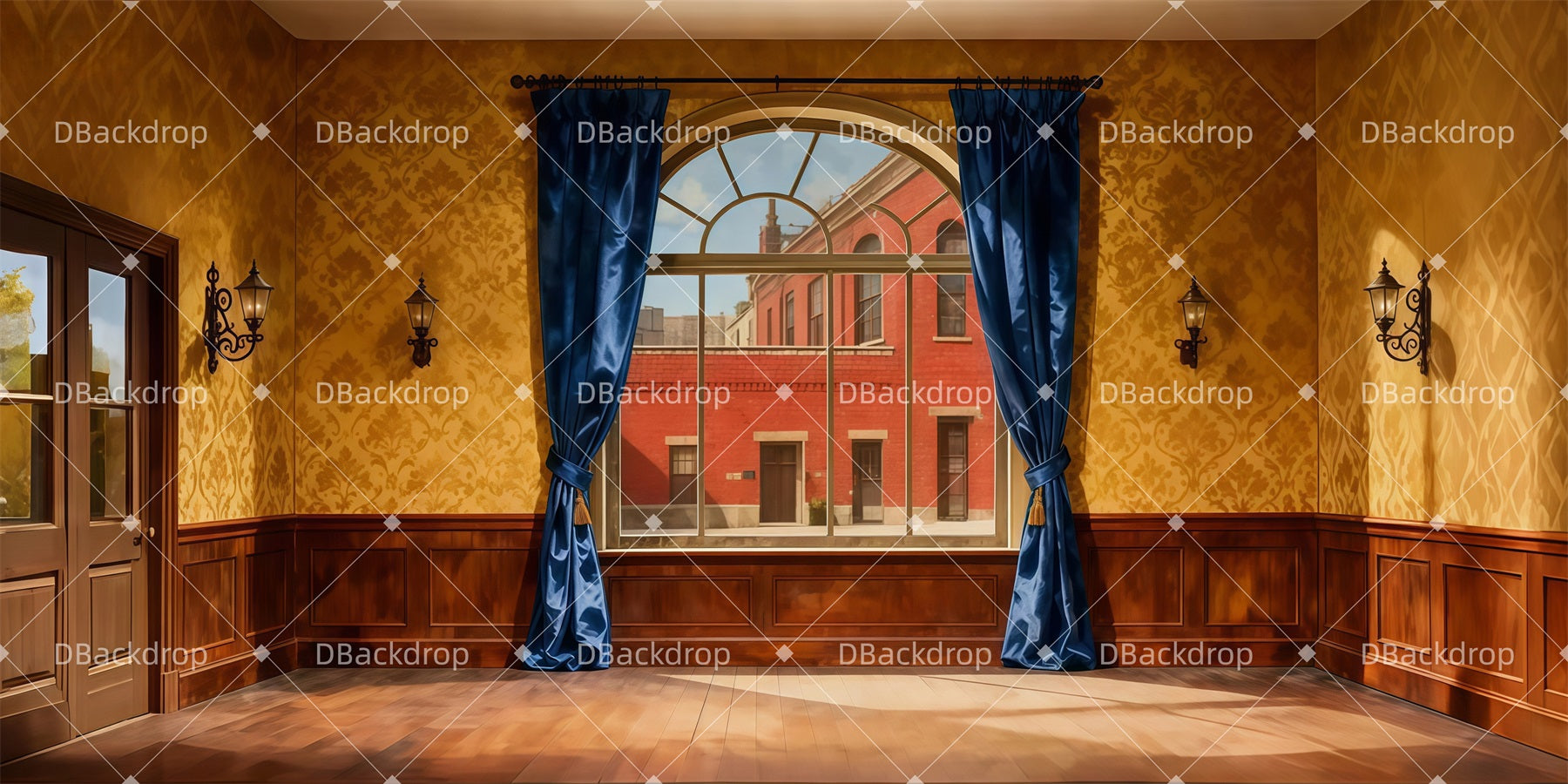 Performance Backdrop Pulitzer's Office School Play Backdrops LXX511-T28