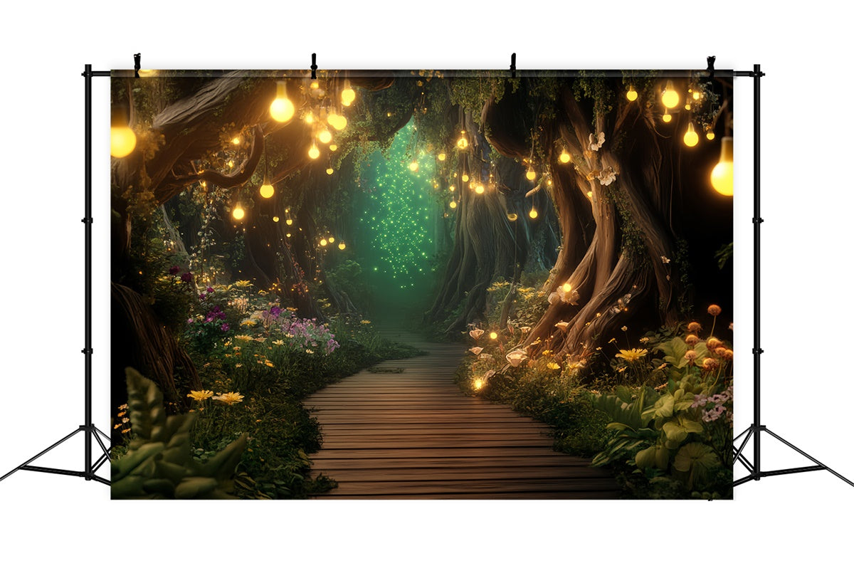 Fairytale Forest Backdrop Magic Lantern Passage Backdrop LXX57-108