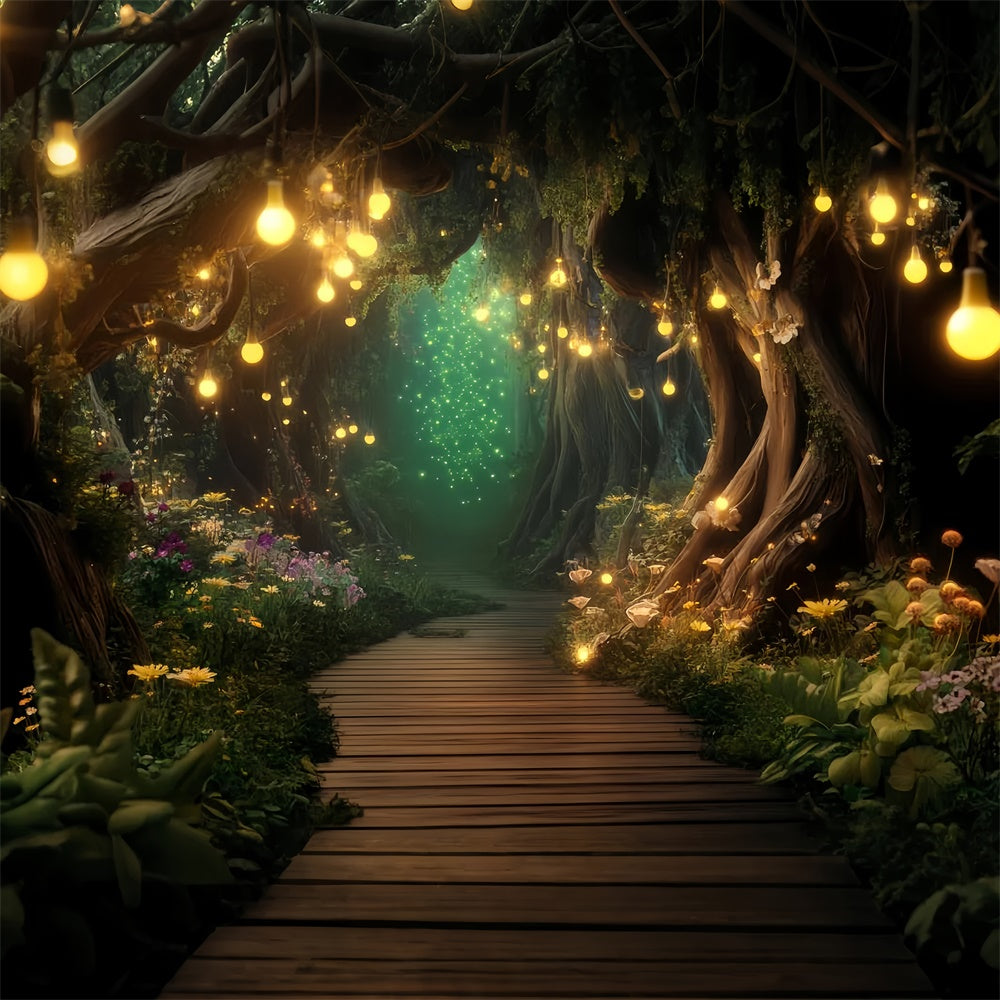 Fairytale Forest Backdrop Magic Lantern Passage Backdrop LXX57-108