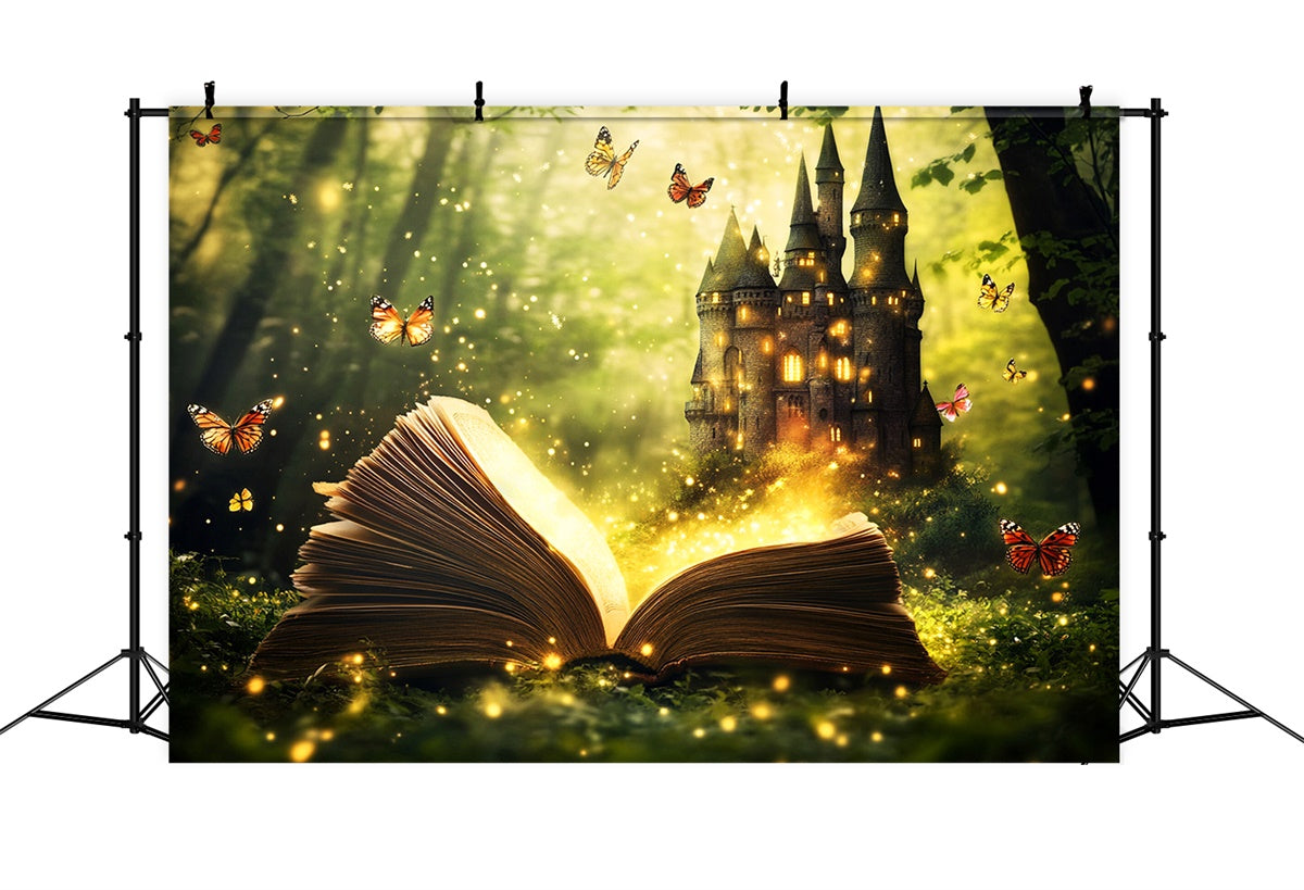 Fairytale Forest Backdrop Storybook Castle Dreams Backdrop LXX57-133