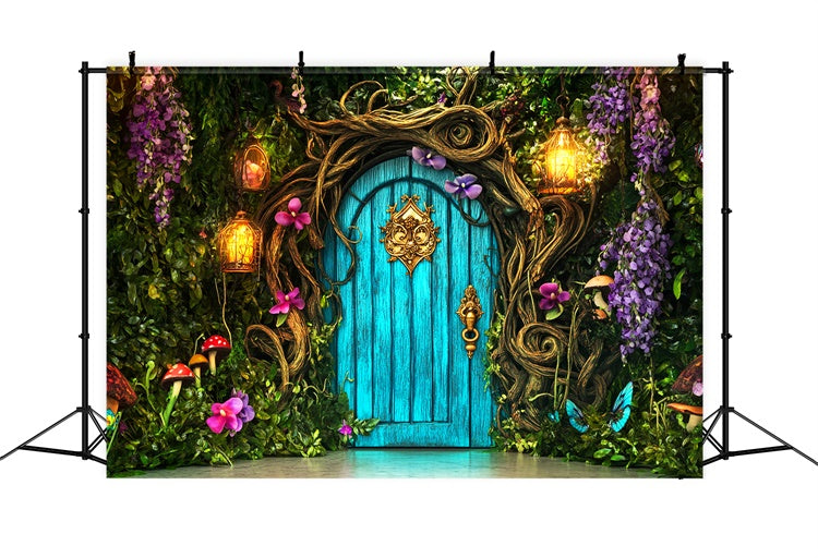 Magical Forest Backdrop Secret Garden Doorway Backdrop LXX57-134
