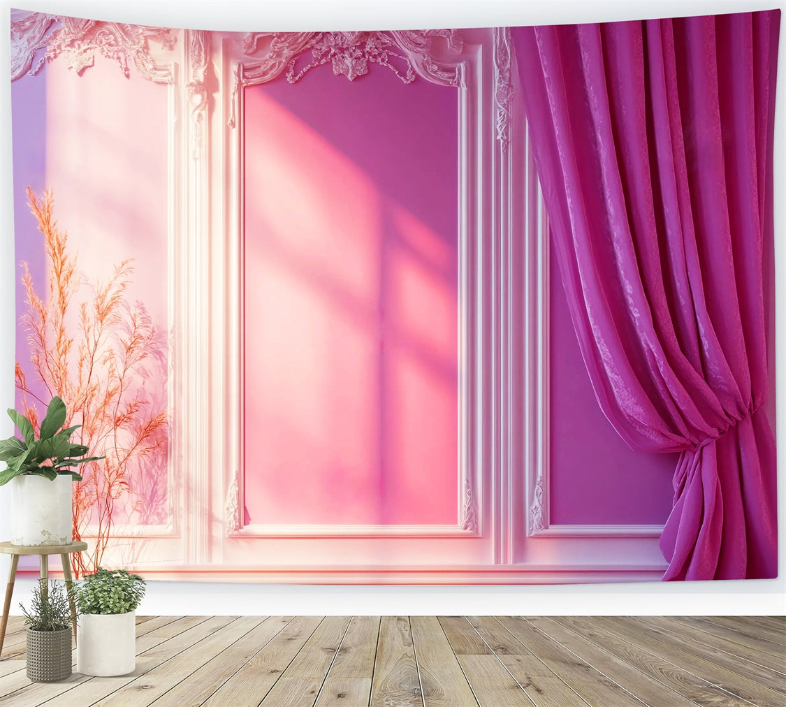 Rococo Backdrop Pastel Palace Vintage Wall Backdrop LXX57-202