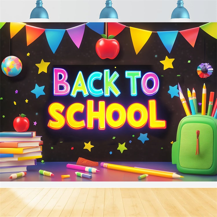 School Photo Backdrops Color Pop School Fun Backdrop LXX57-22