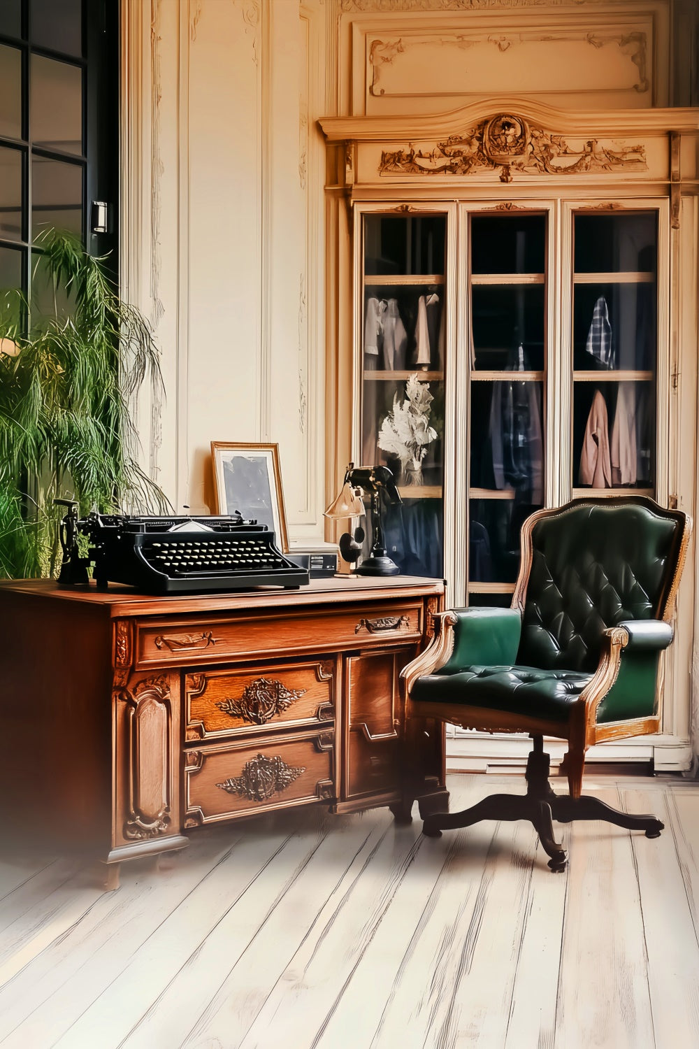 Classic Photo Backdrop Study Room Vintage Backdrops LXX57-231