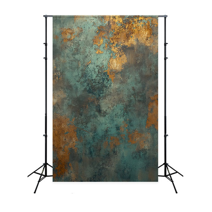 Portrait Backdrop Patina Copper Oxidized Grunge Backdrop LXX57-260
