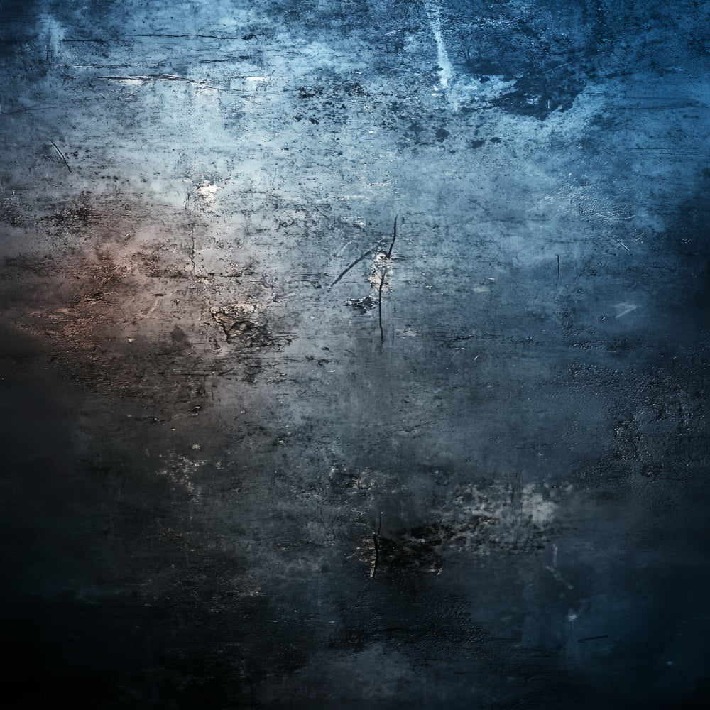 Blue Portrait Backdrop Rusted Fade Concrete Backdrop LXX57-263