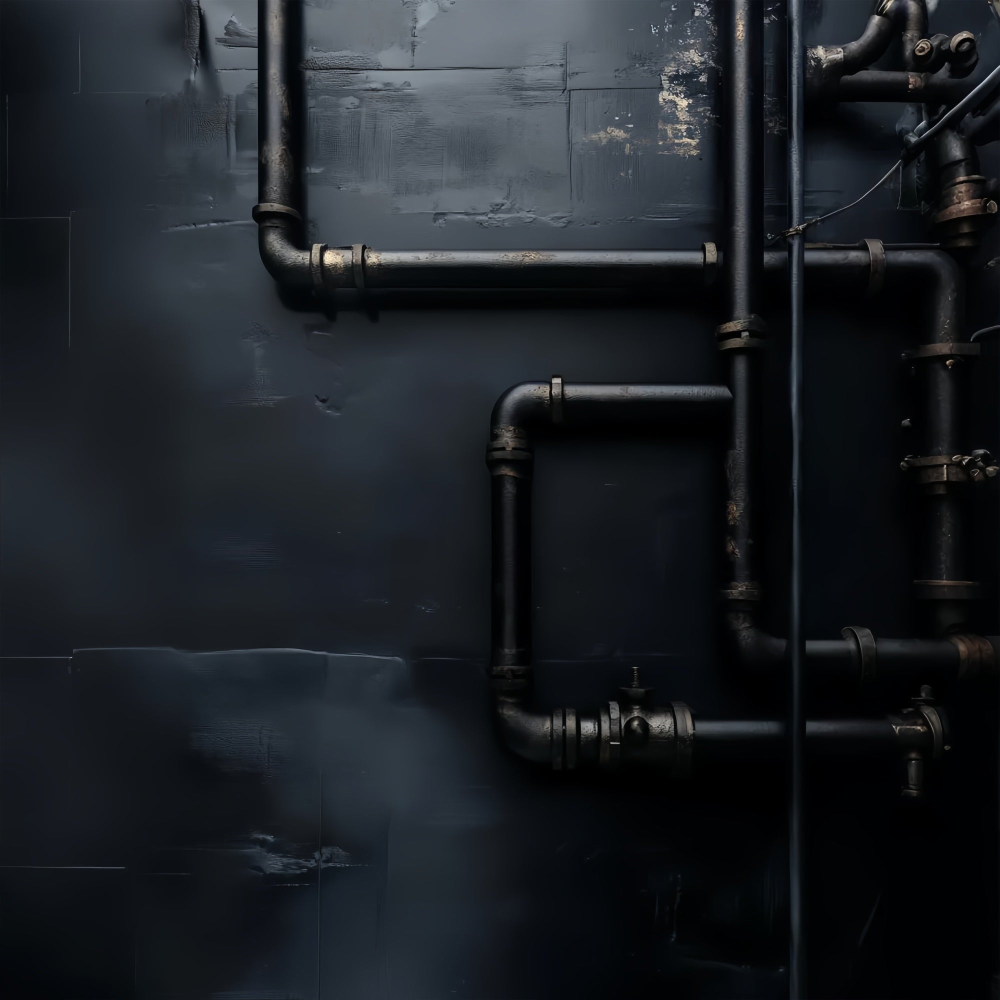 Black Photo Backdrop Black Pipe Detail Dark Backdrop LXX57-279