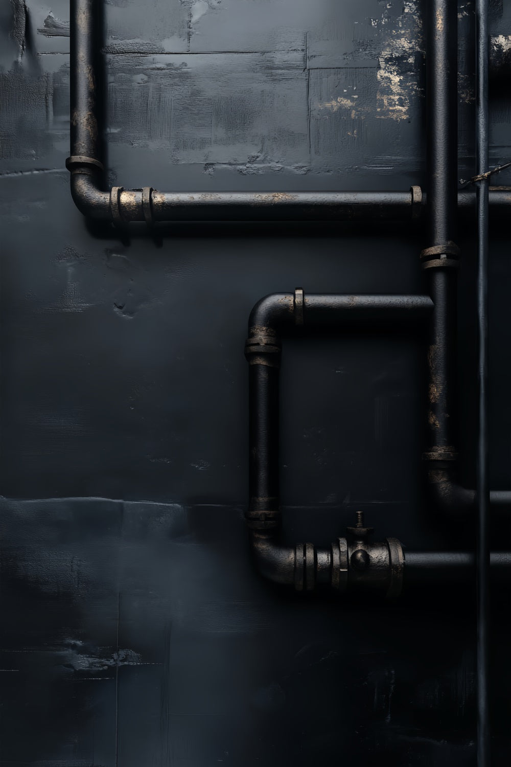 Black Photo Backdrop Black Pipe Detail Dark Backdrop LXX57-279