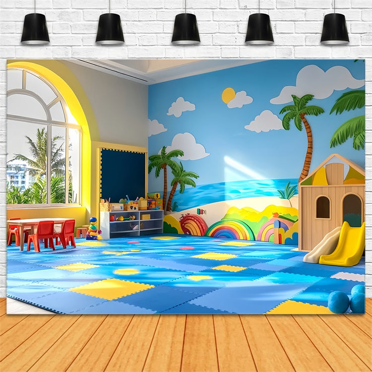 Classroom Backdrops Summer Dreams Learning Backdrop LXX57-35