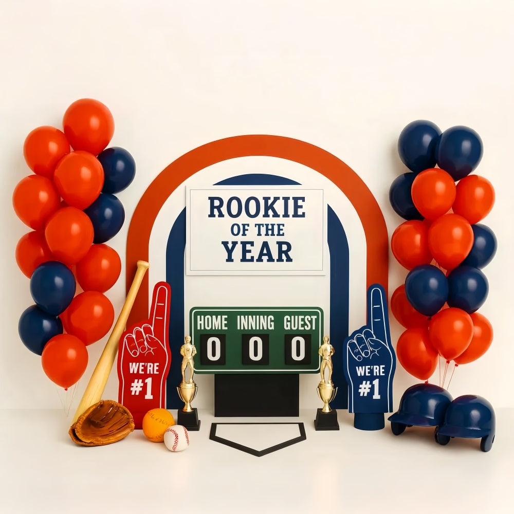 Sports Backdrop Rookie Year Baseball Celebration Baseball Backdrop LXX59-304