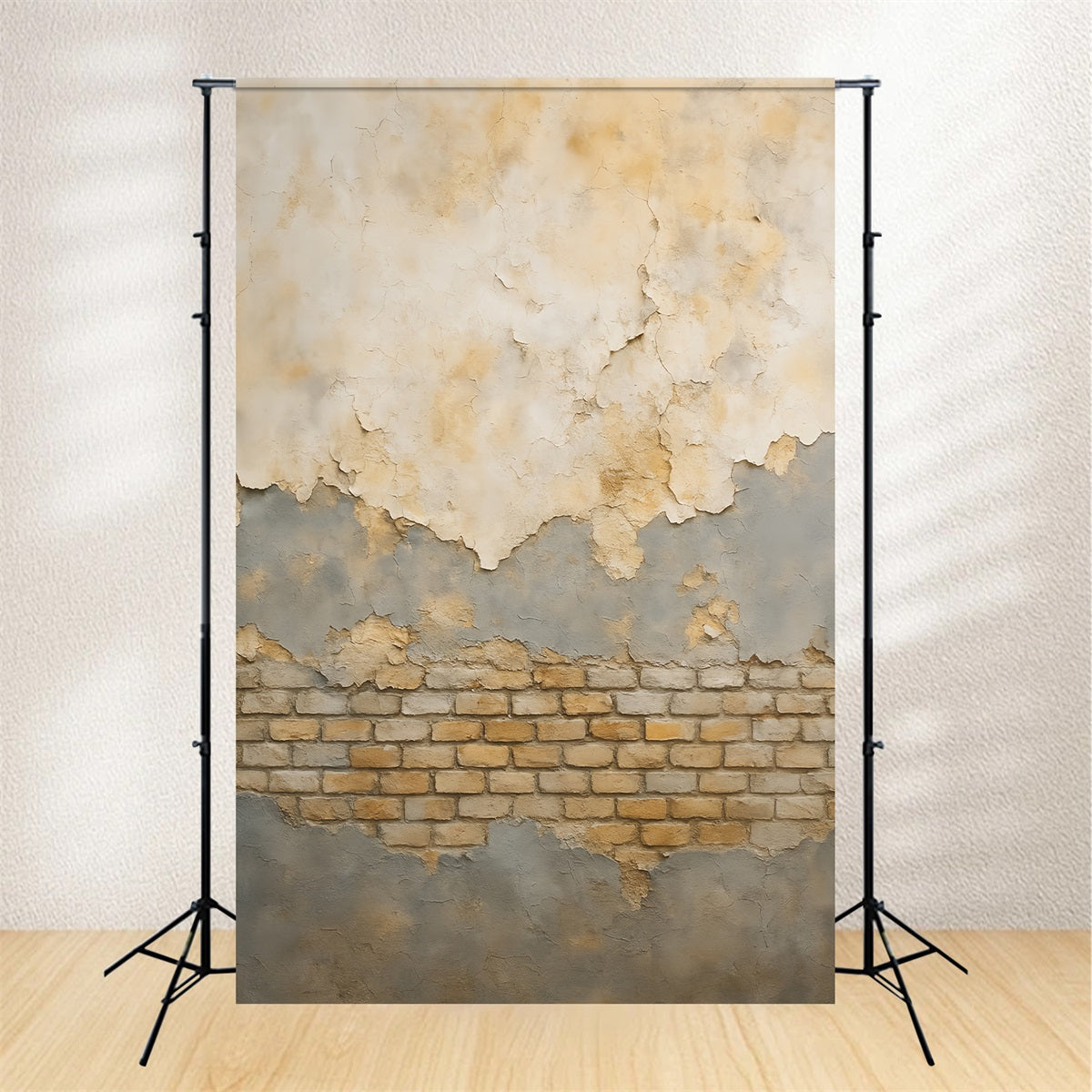Concrete Photo Backdrop Vintage Cracked Brick Texture Portrait Backdrop LXX59-416
