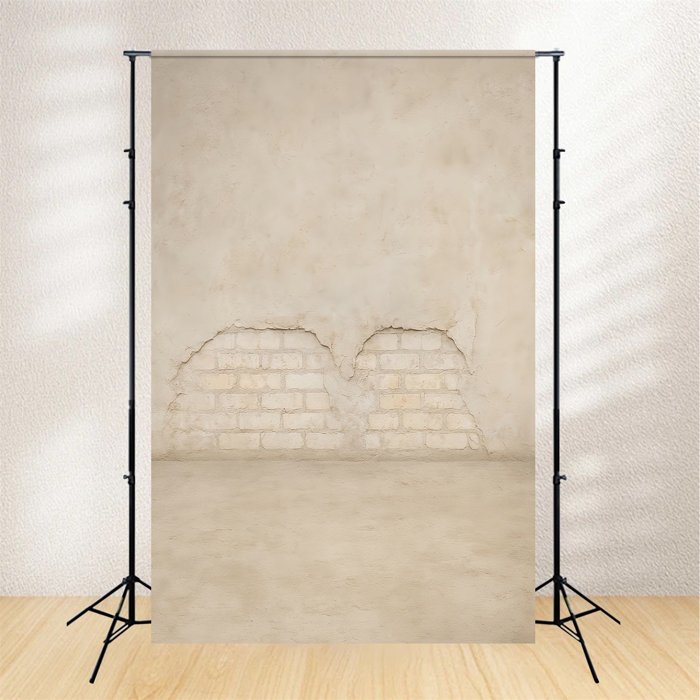 Concrete Wall Backdrop Light Brick Vintage Texture School Portrait Backdrop LXX59-422