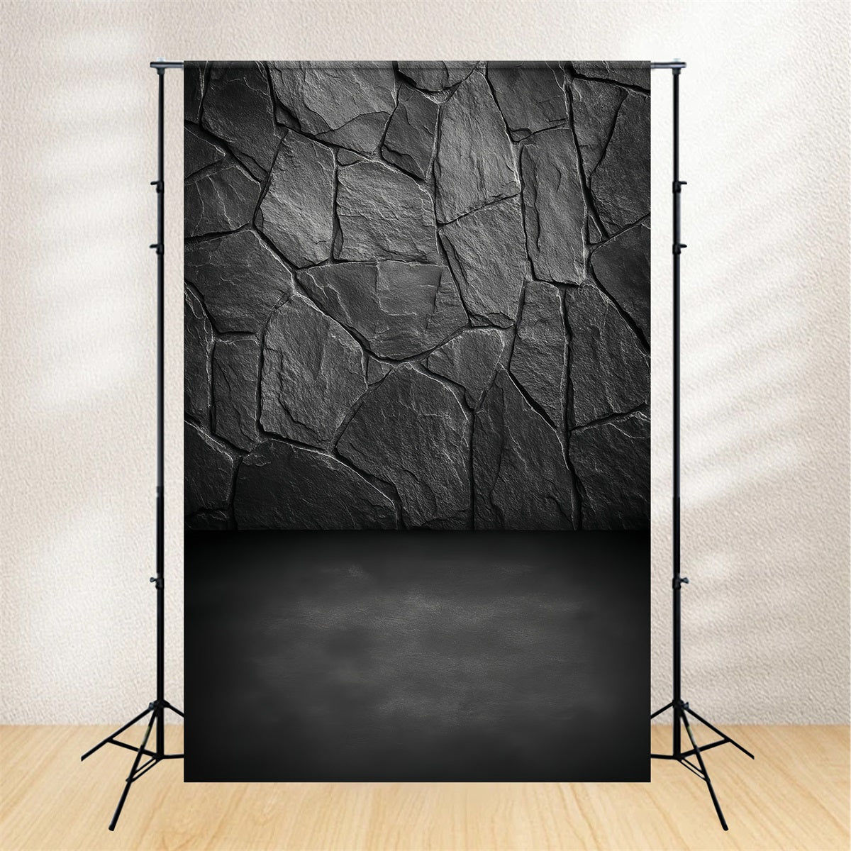 Concrete Wall Backdrop Dark Slate Stone Texture Portrait Backdrops LXX59-428