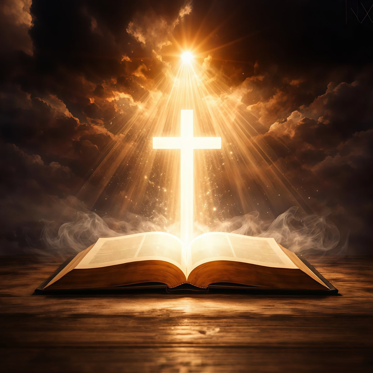 Church Easter Backdrop Radiant Cross Holy Scripture Glow Easter Backdrop Ideas LXX62-36