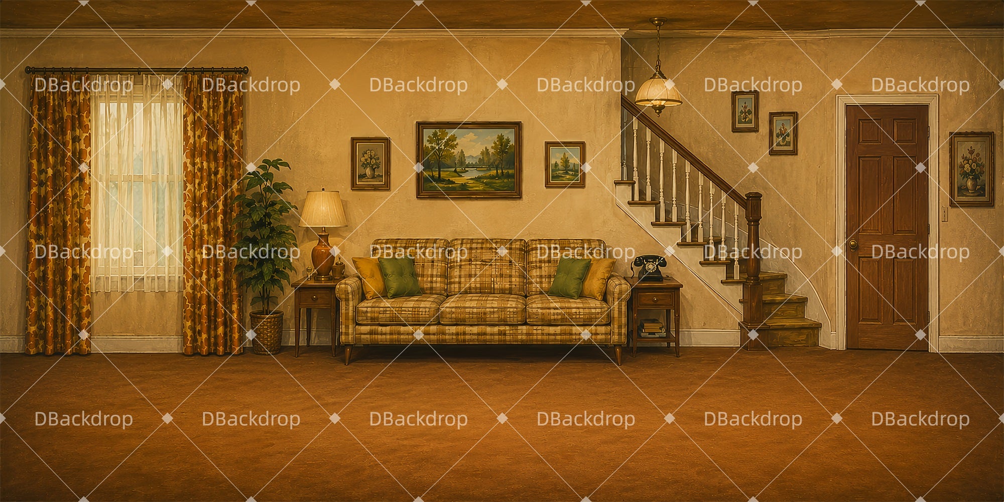 Movie Theater Backdrop Hart's Living Room Performance Backdrops LXX66-T30