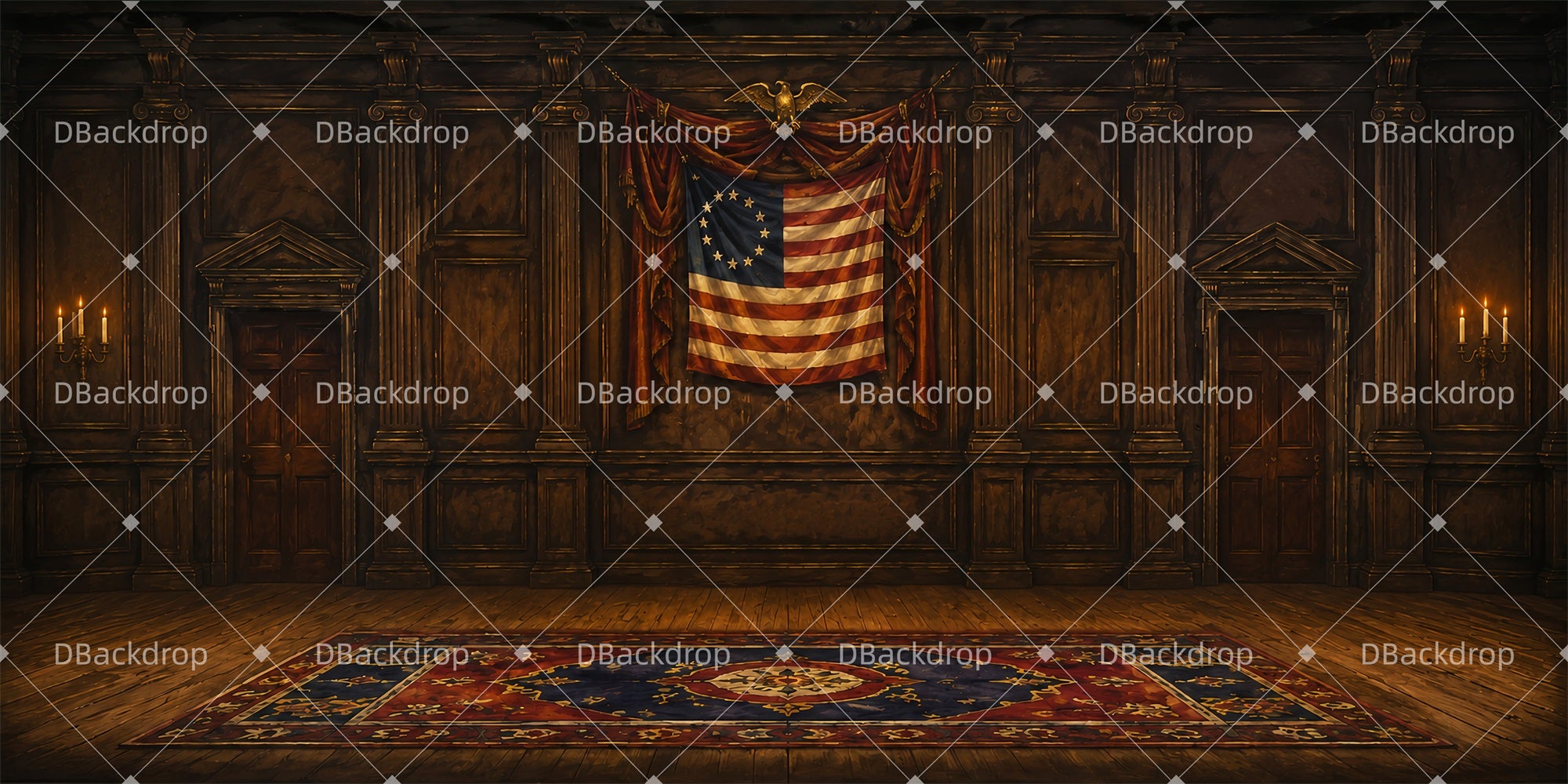 Large Stage Backdrops Assembly Hall Backdrop For Theater LXX66-T47