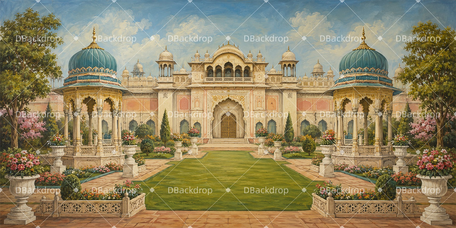 School Dance Backdrop Palace Garden Court Theater Backdrops LXX66-T78