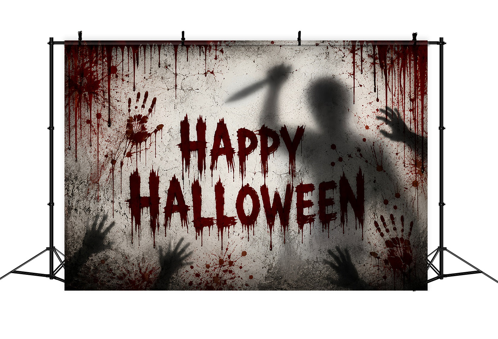 Halloween Bloody Backdrop Bloody Shadow Wall Horror Halloween Backdrops LXX67-109