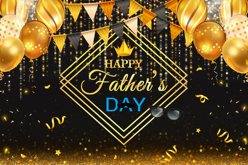 Father’s Day Balloons Banner Decor Backdrop