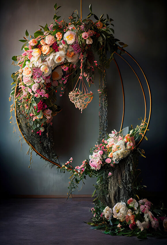 Portrait Photography Wreath Abstract Backdrop