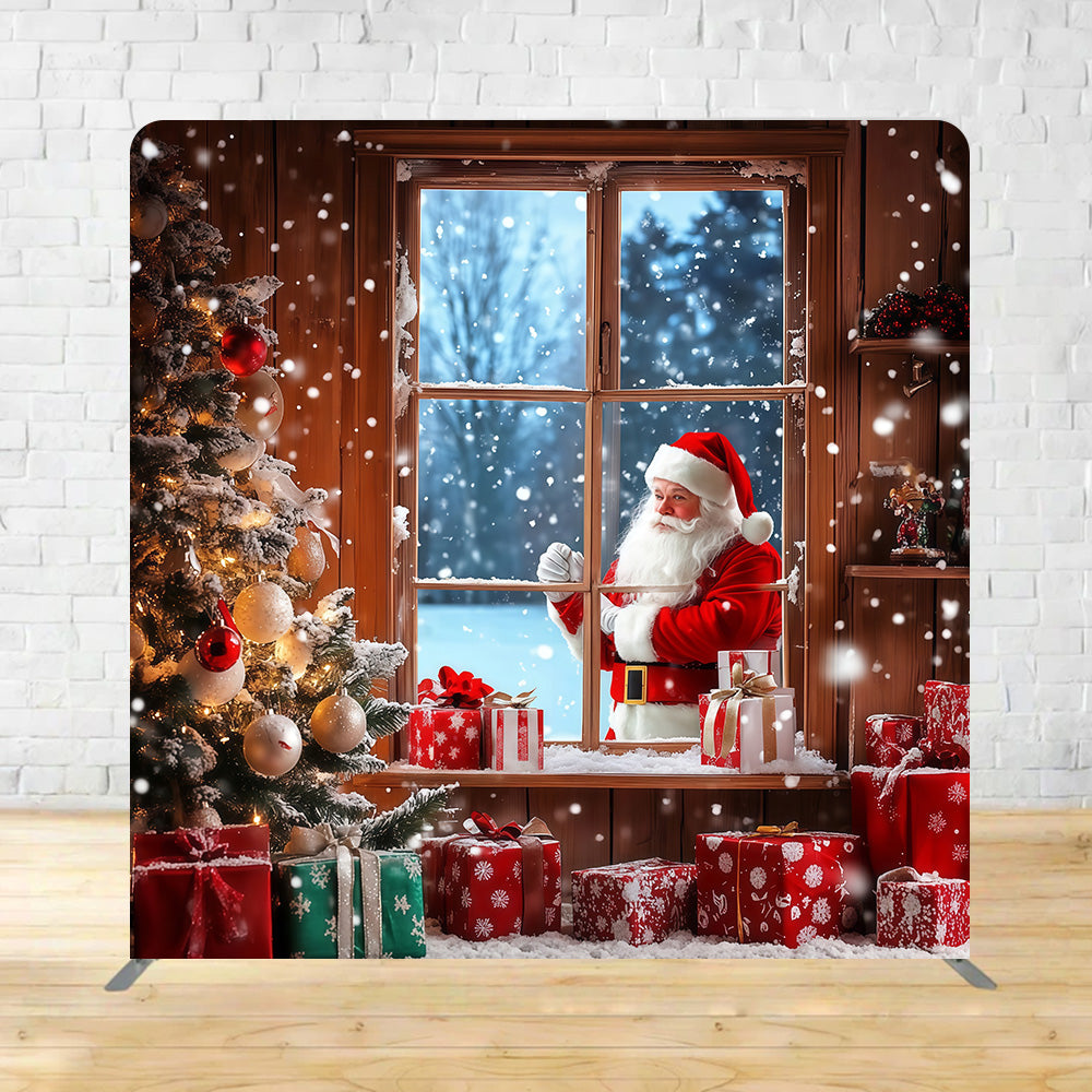 Square Shape Tension Fabric Display Arch Santa Claus Window Christmas Backdrop MRR11-18