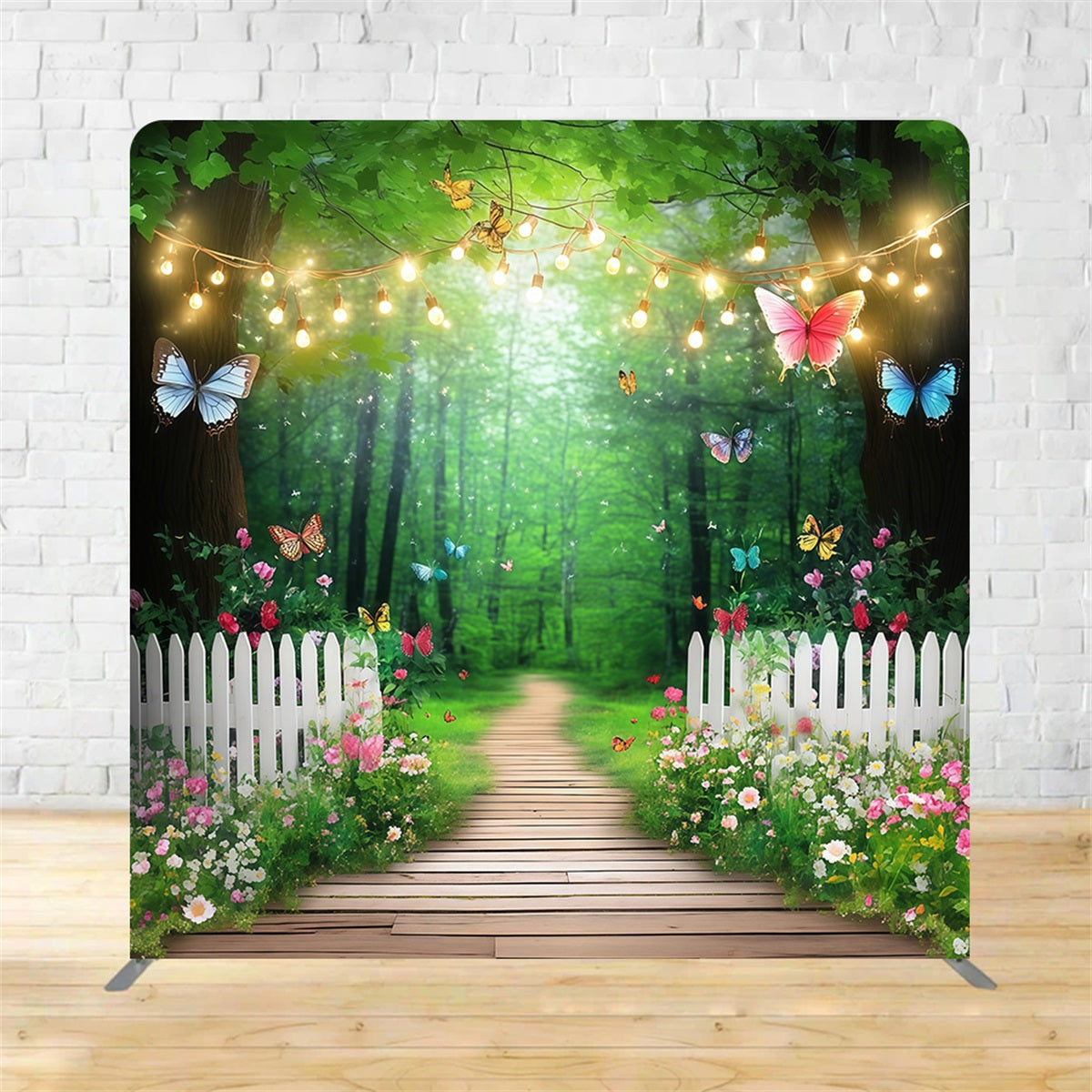 Tension Fabric Backdrop Magical Forest Butterfly Spring Backdrop MRR11-46