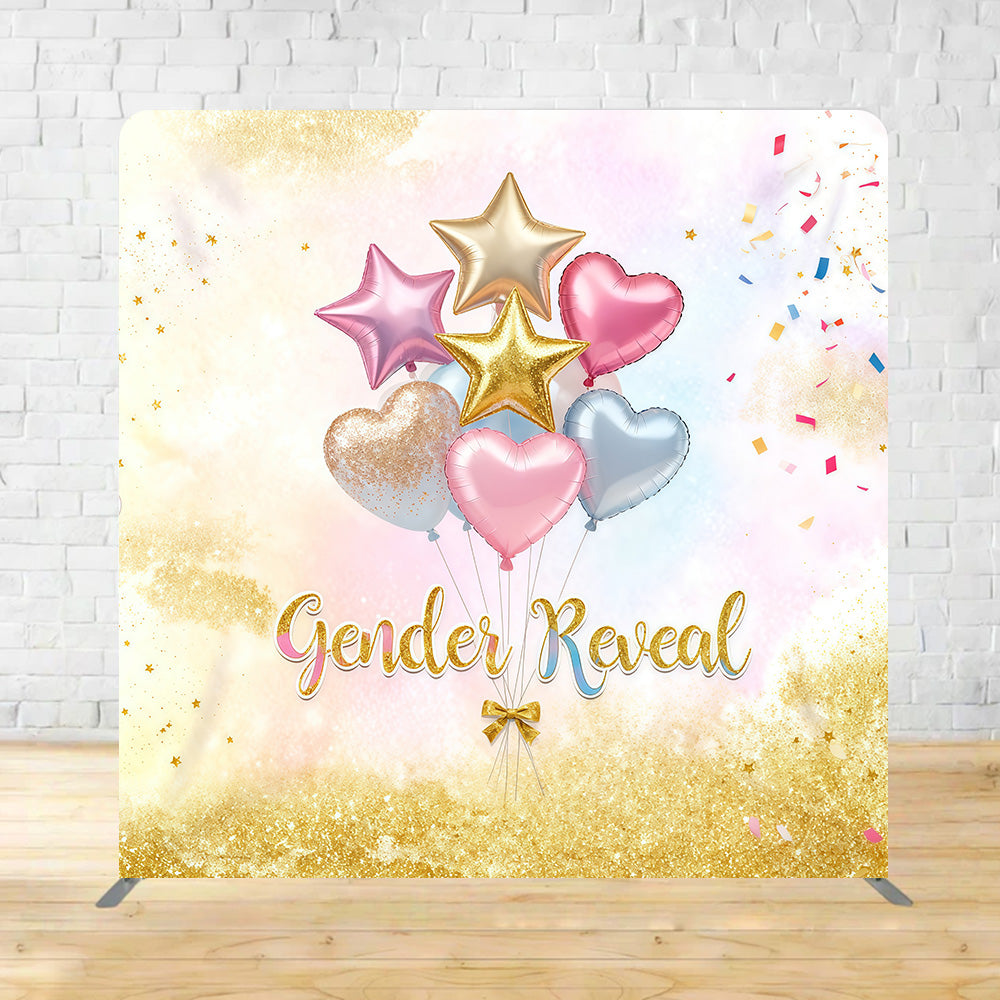 Square Shape Tension Fabric Display Arch Gender Reveal Balloon Baby Shower Backdrop MRR11-9